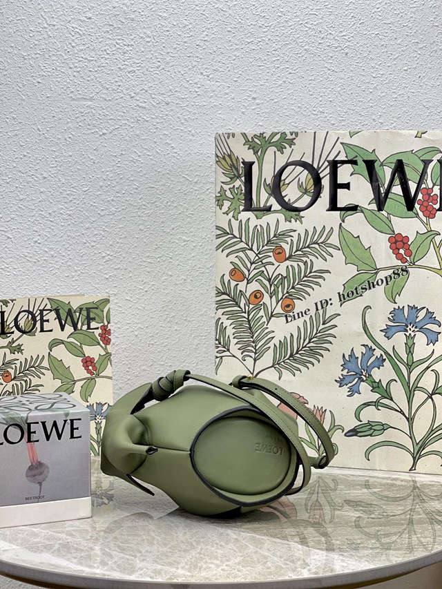 Loewe專櫃新款牛皮小象包 羅意威經典小牛皮Elephant小象包單肩斜挎包 10166 lyw1187